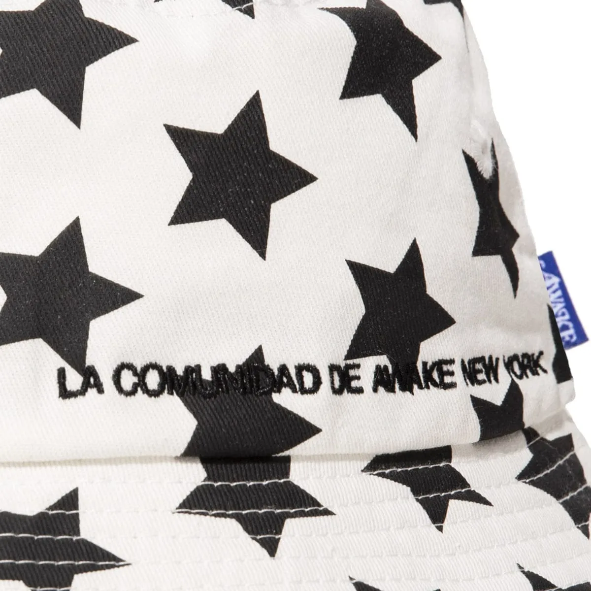 STAR PRINTED BUCKET HAT Ivory/Black | Bodega