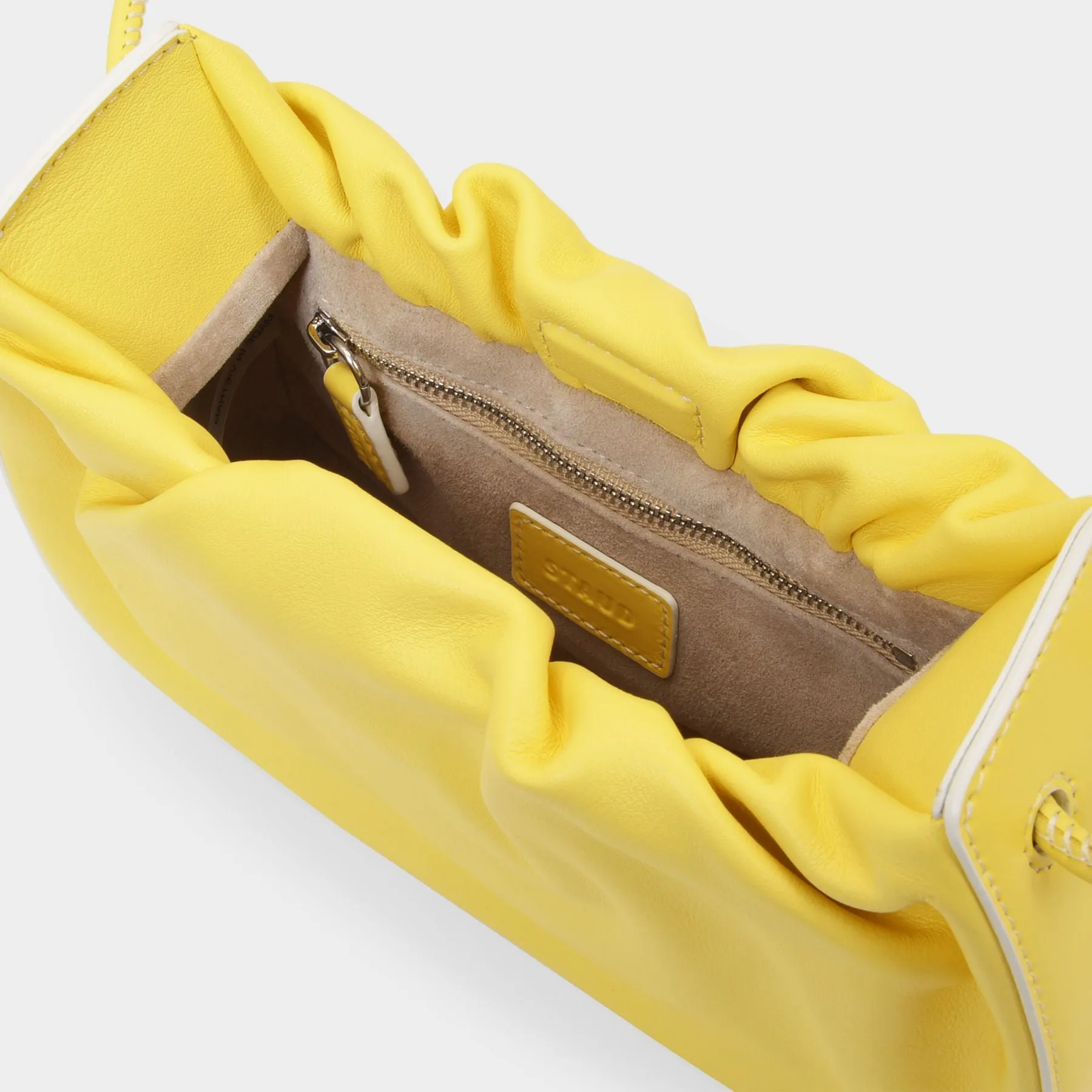 Staud  Kiki Bag in Yellow Leather