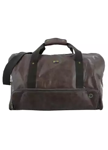 STORM London Men’s Norton Brown Faux Leather Holdall Bag | Grattan