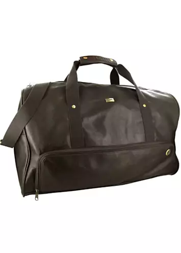 STORM London Men’s Norton Brown Faux Leather Holdall Bag | Grattan