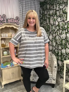 Striped Tri-Blend Tunic