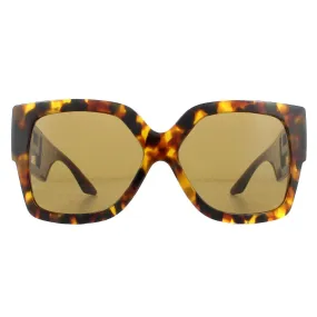 Sunglasses | Square Havana Bronze Sunglasses | Versace