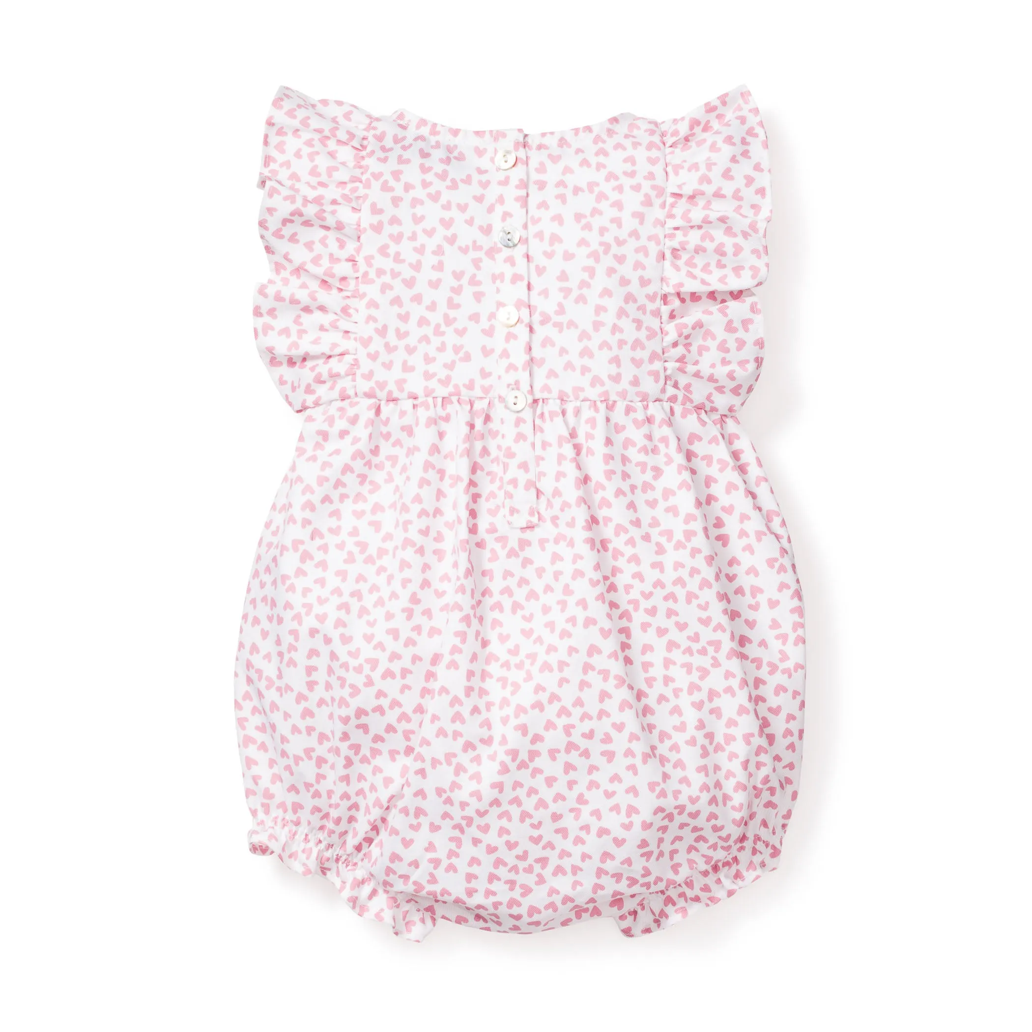 sweethearts ruffled romper