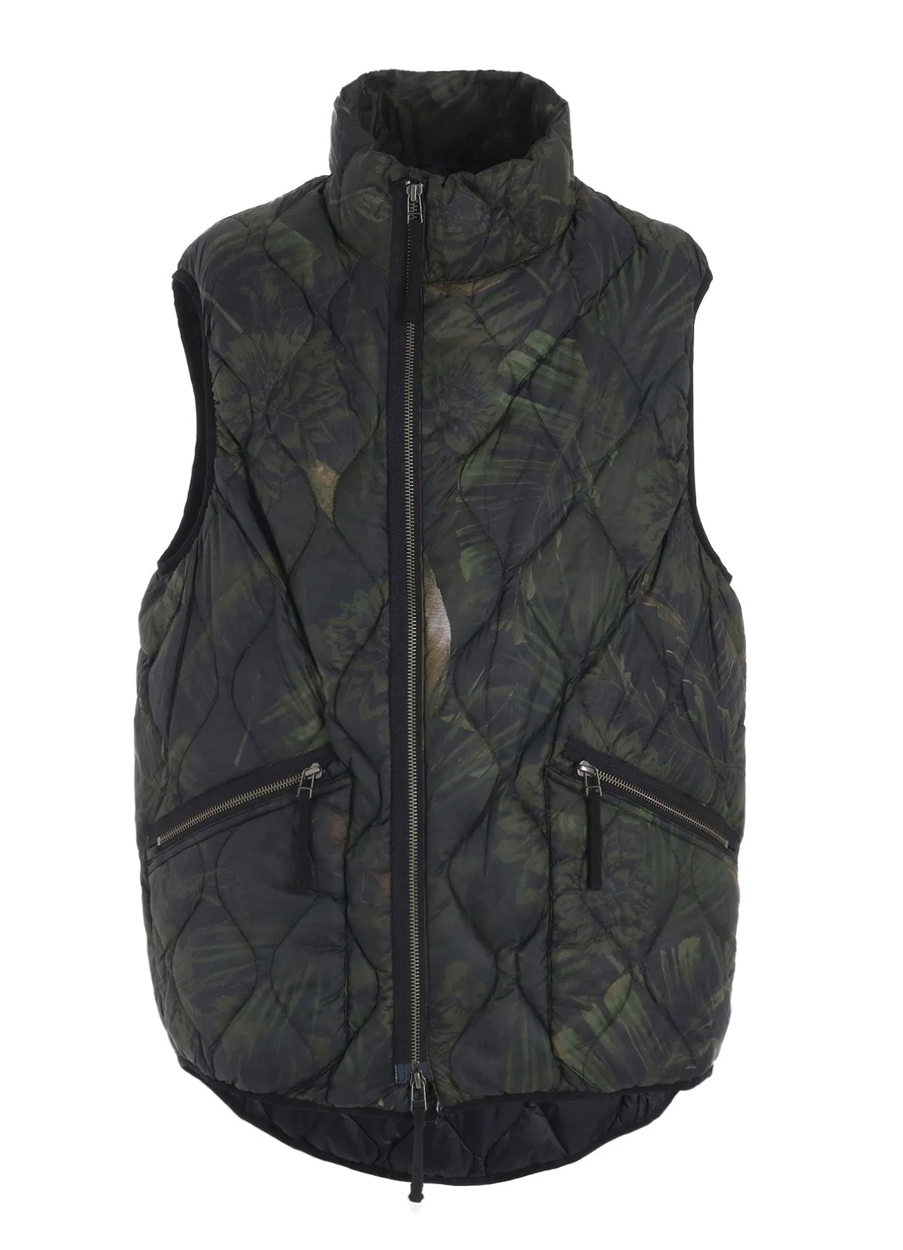 【S'YTE X TAION】DAHLIA CAMOUFLAGE QUILTED DOWN VEST