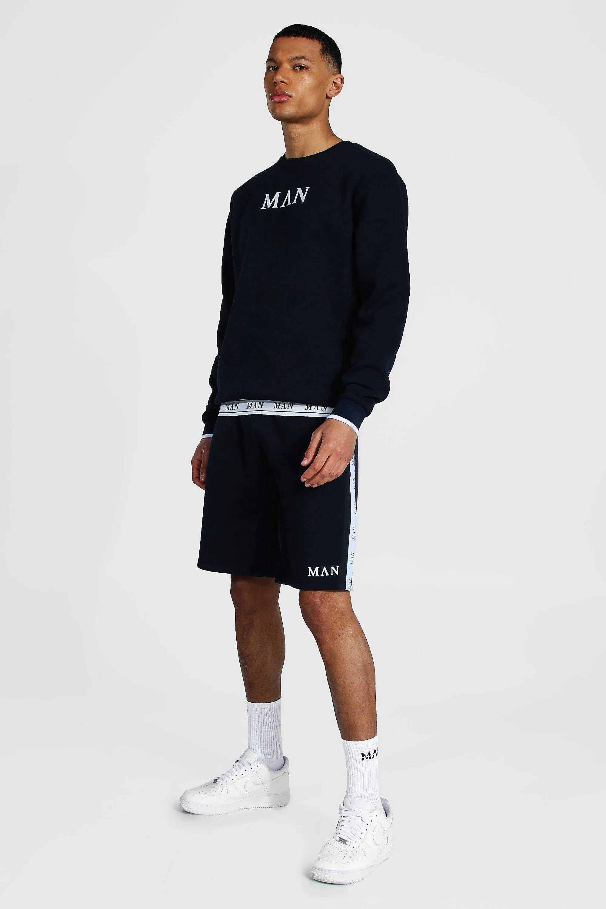 Tall Man Roman Short Tracksuit With Tape