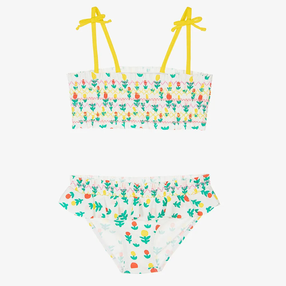 Teen Girls Flower Print Bikini (UPF50+)