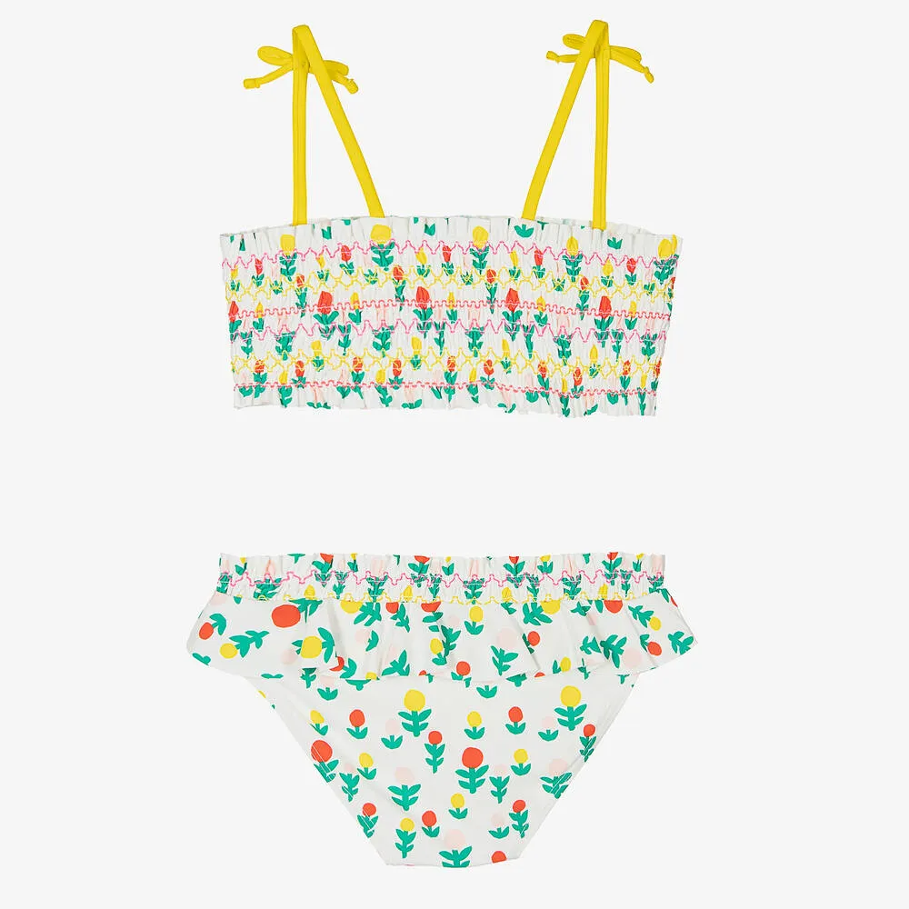 Teen Girls Flower Print Bikini (UPF50+)