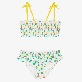 Teen Girls Flower Print Bikini (UPF50+)