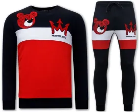 Trendy Tracksuit Men Teddy Bear Print | NEW |