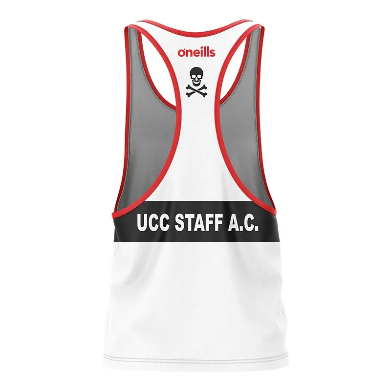 UCC Staff Athletic Club Printed Athletics Vest White