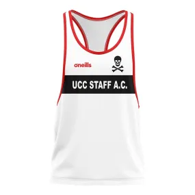 UCC Staff Athletic Club Printed Athletics Vest White