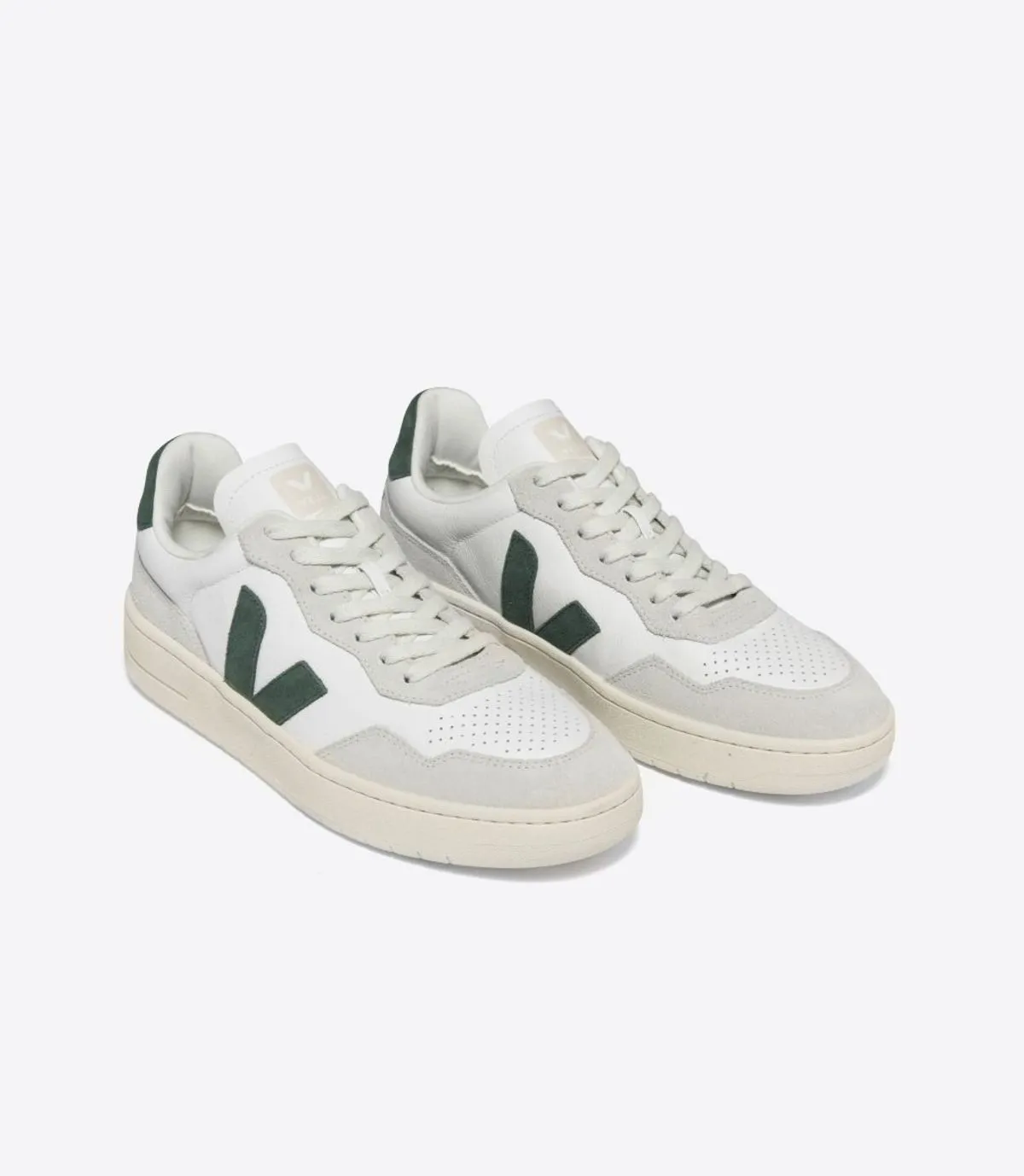 V-90 O.T Leather Sneakers - Extra White/Cyprus