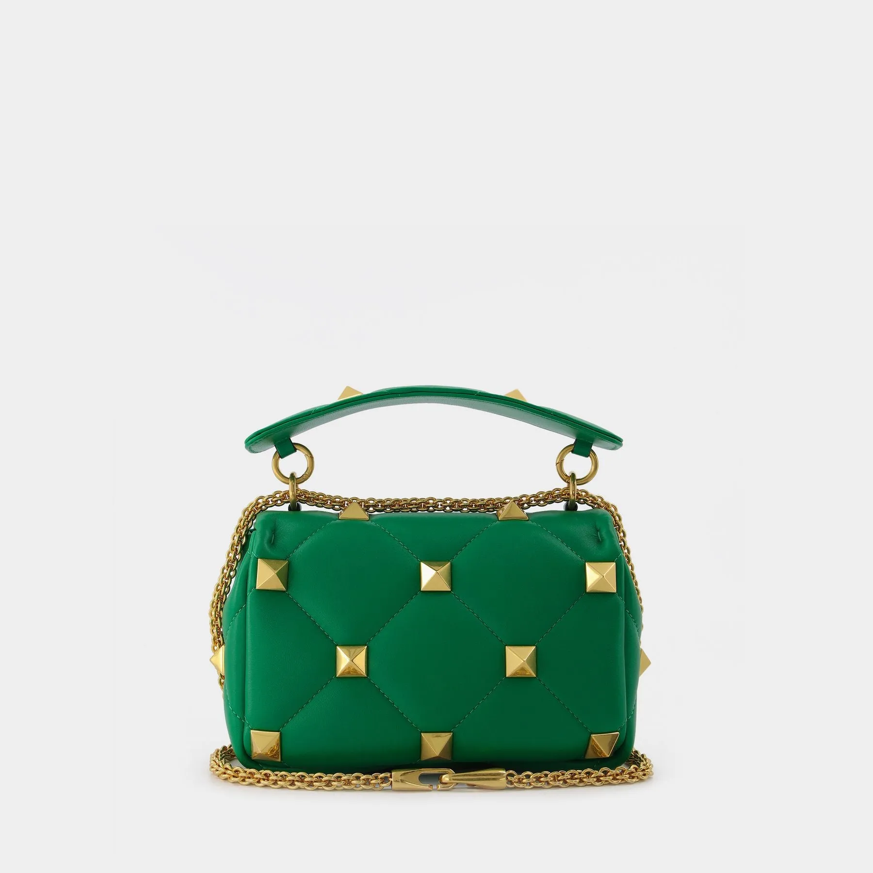 Valentino Garavani  Medium Shoulder Bag | Roman Stud The Shoulder Bag | Nappa Dolce/Antique Brass Macr