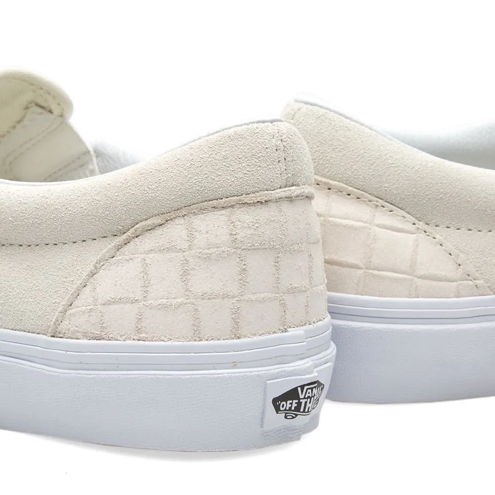 Vans Classic Slip OnWhite Suede Checkerboard