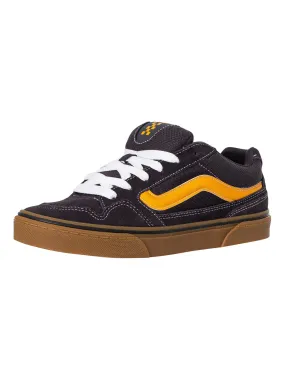 Vans Galdrone Suede Trainers - Gum Charcoal/Yellow