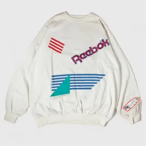 Vintage - Men - Reebok Graphic Crewneck - White