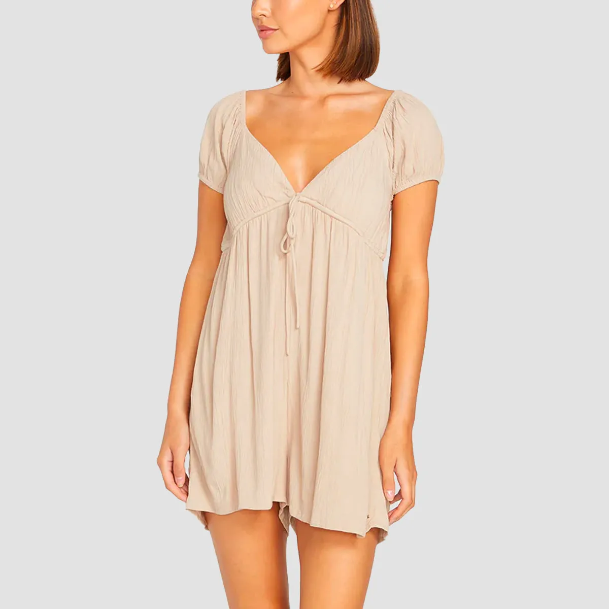 Volcom Moonblast Romper Taupe - Womens