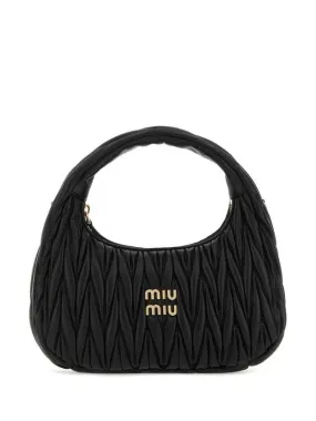 Wander Materasse Nappa Leather Shoulder Bag Black