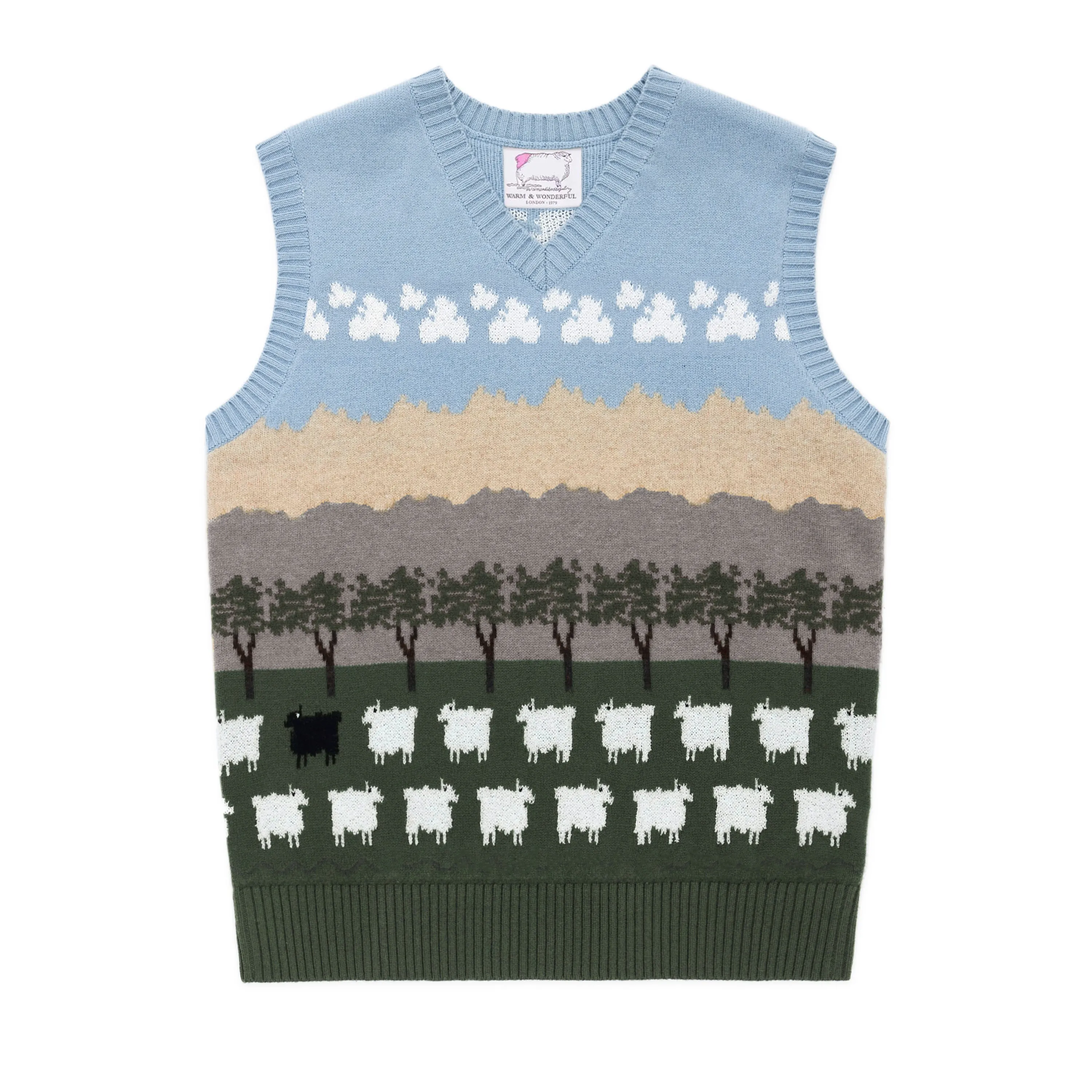 Warm & Wonderful Scenic Sheep Vest