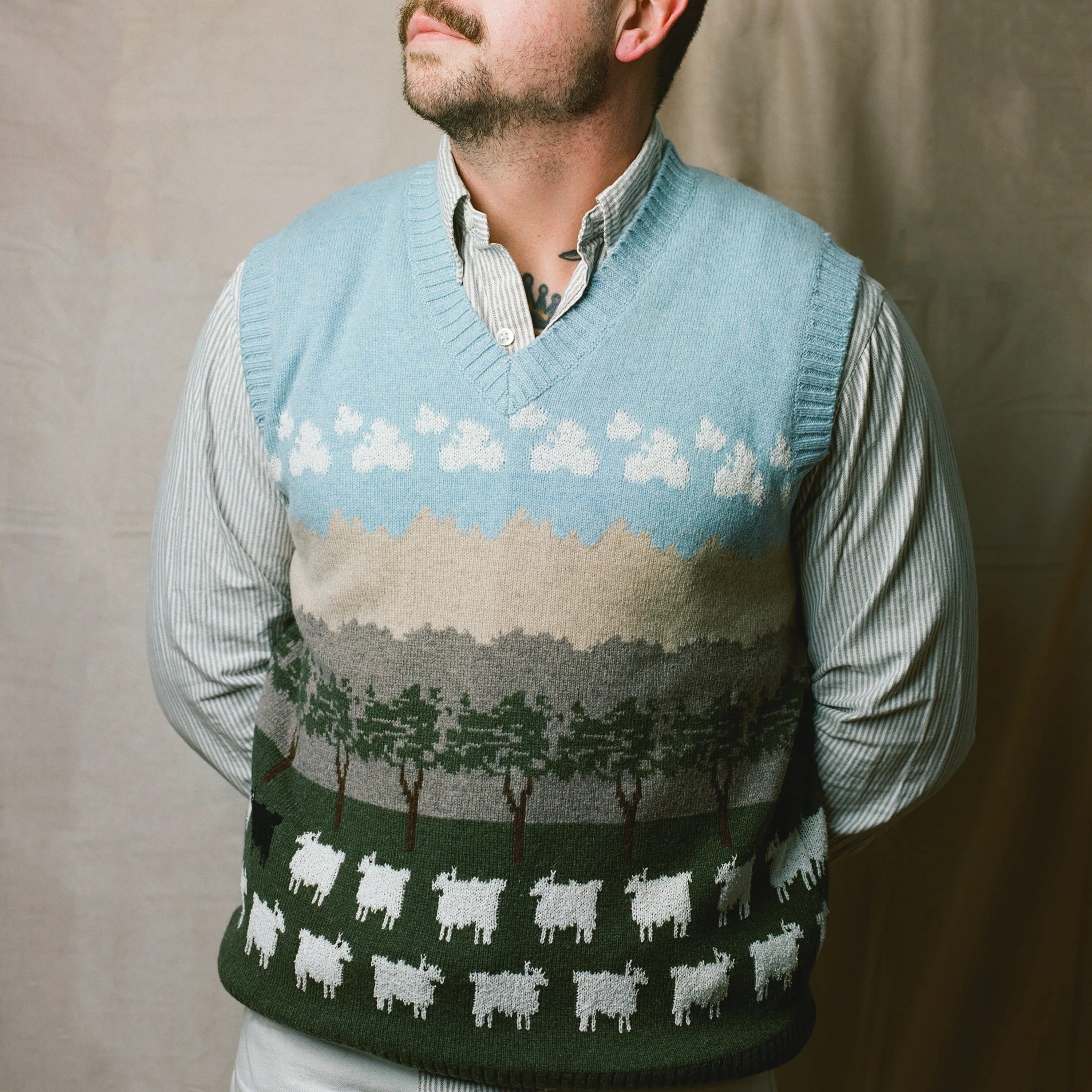 Warm & Wonderful Scenic Sheep Vest