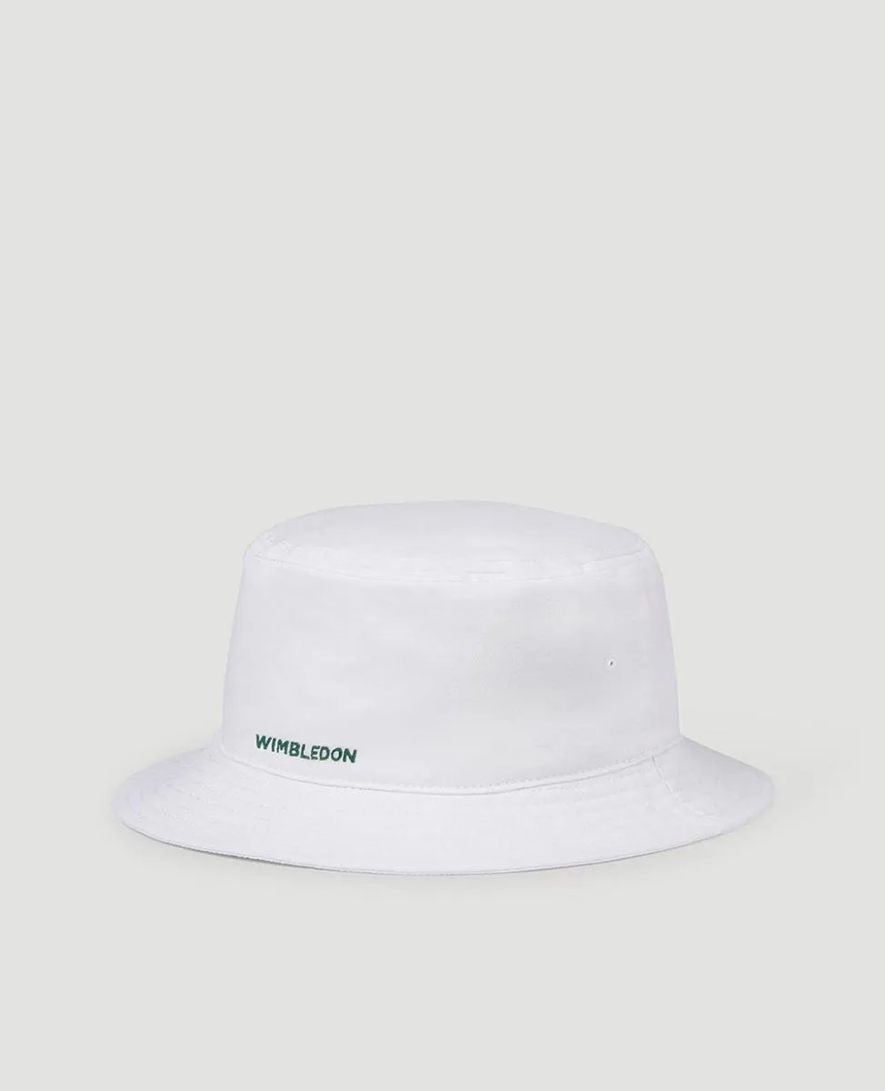 Wimbledon Strawberry Bucket Hat - White