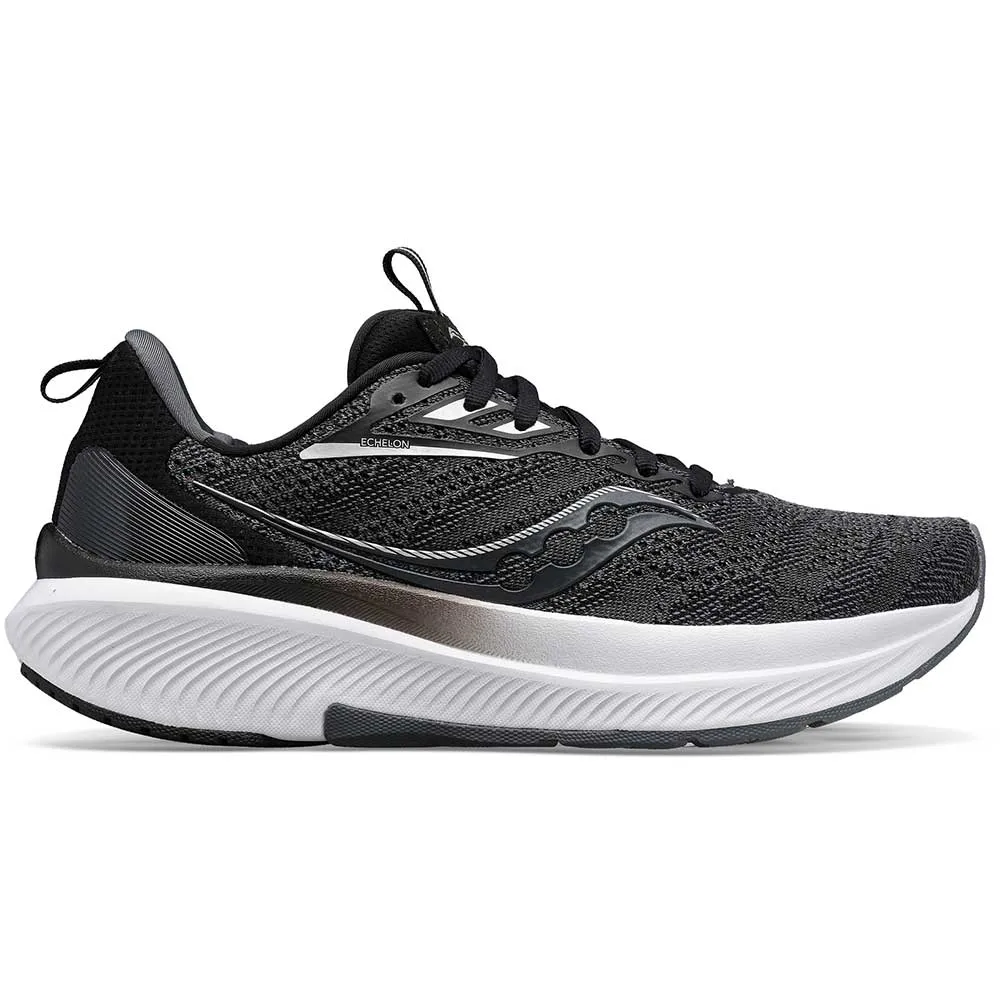 Women's Echelon 9 Running Shoe- Black/White - Extra Wide (2E)