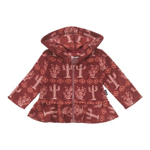 Wrangler Girl's Hoodie in Burgundy