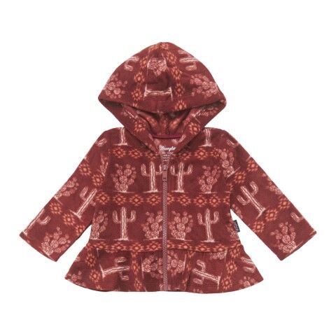 Wrangler Girl's Hoodie in Burgundy