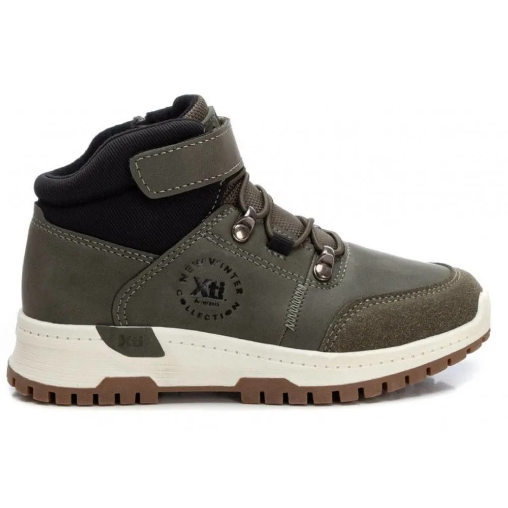 Xti Kids Khaki Velcro Walking Boot