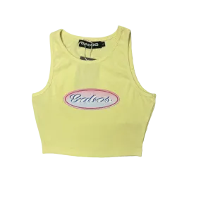 Yellow "Sunset" Crop Vest