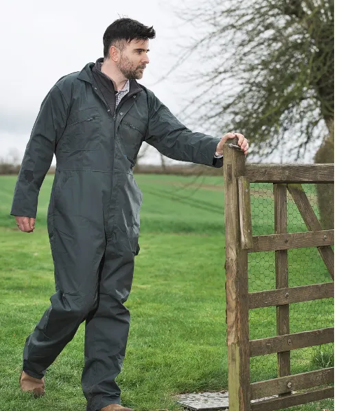 Zip Front Coverall Green Castle/ Fort Workwear - Bennevis Clothing