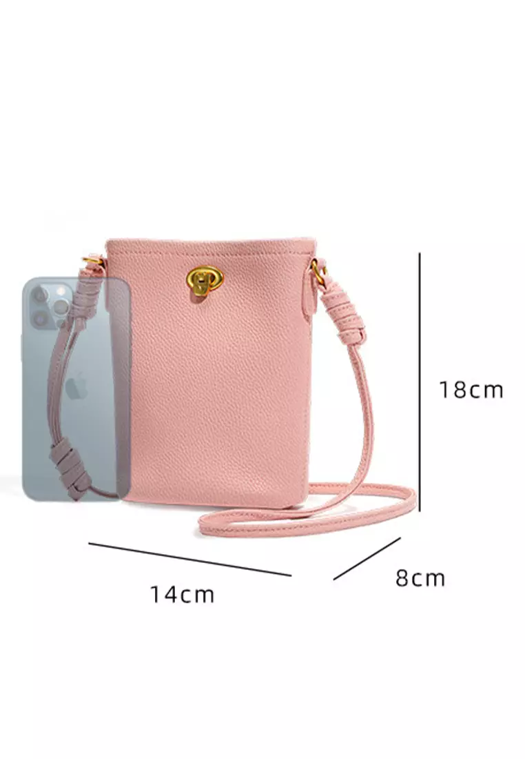 ZITIQUE Simple leather mobile phone bag